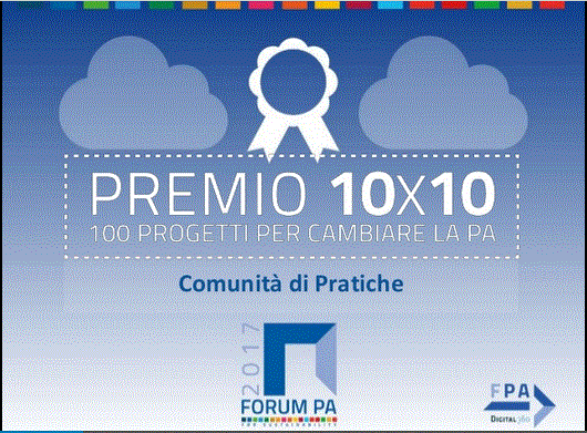 Il progetto “Comunità di pratiche” della Città Metropolitana di Messina partecipa al premio Forum PA 2017 10X10 = 100 progetti per cambiare la PA